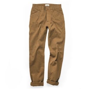 Taylor Stitch Camp Pant in British Khaki Boss Duck. Size 35. 36” inseam